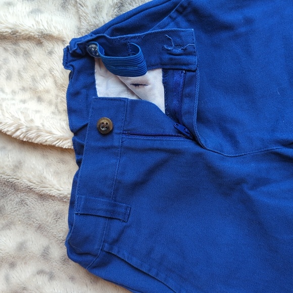 Janie and Jack 18-24 month blue twill shorts - Picture 3 of 5